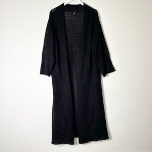 Eileen Fisher Mohair Wool Slouchy Oversized Cardigan